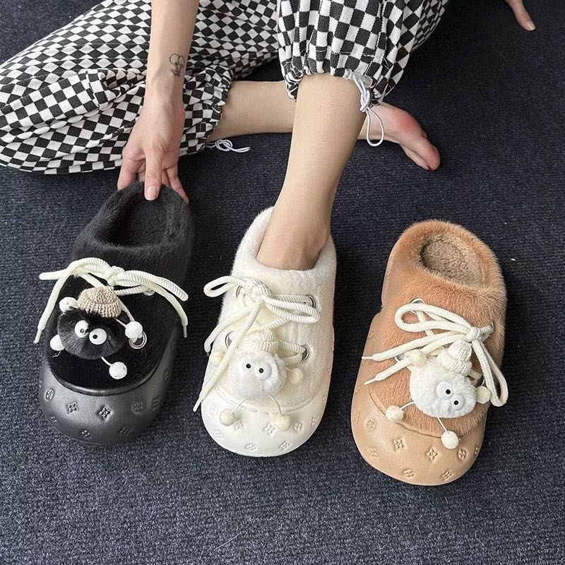 Thumbnail: 卡通毛绒棉拖