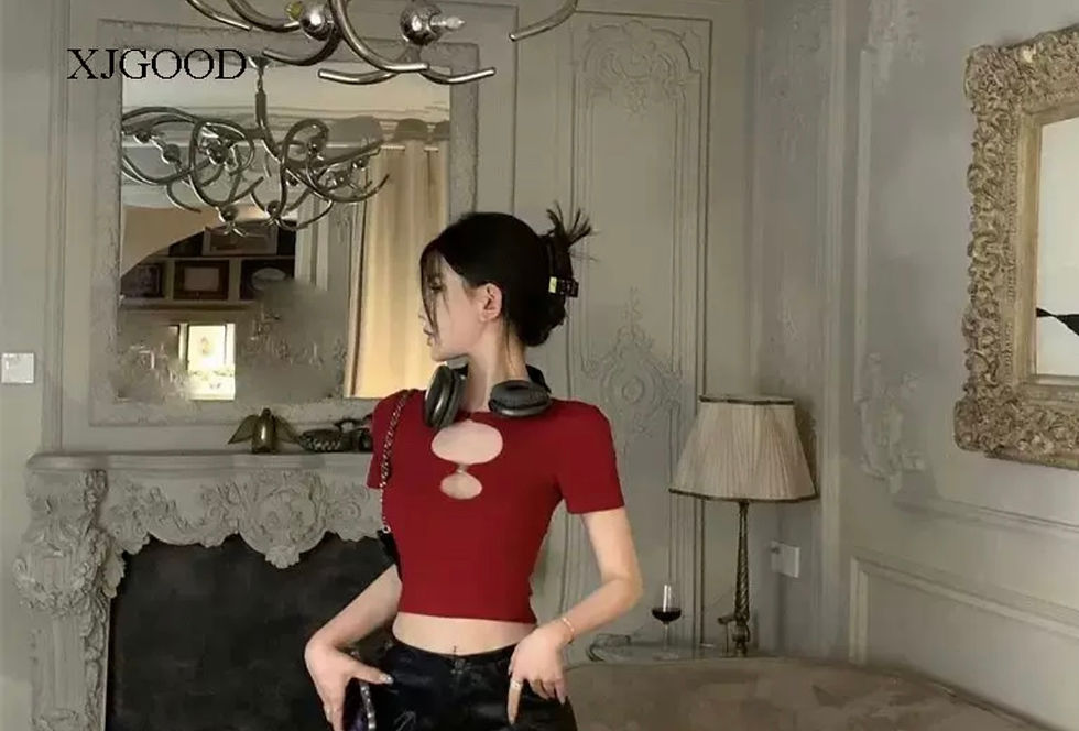 Thumbnail: 女式镂空露脐上衣
