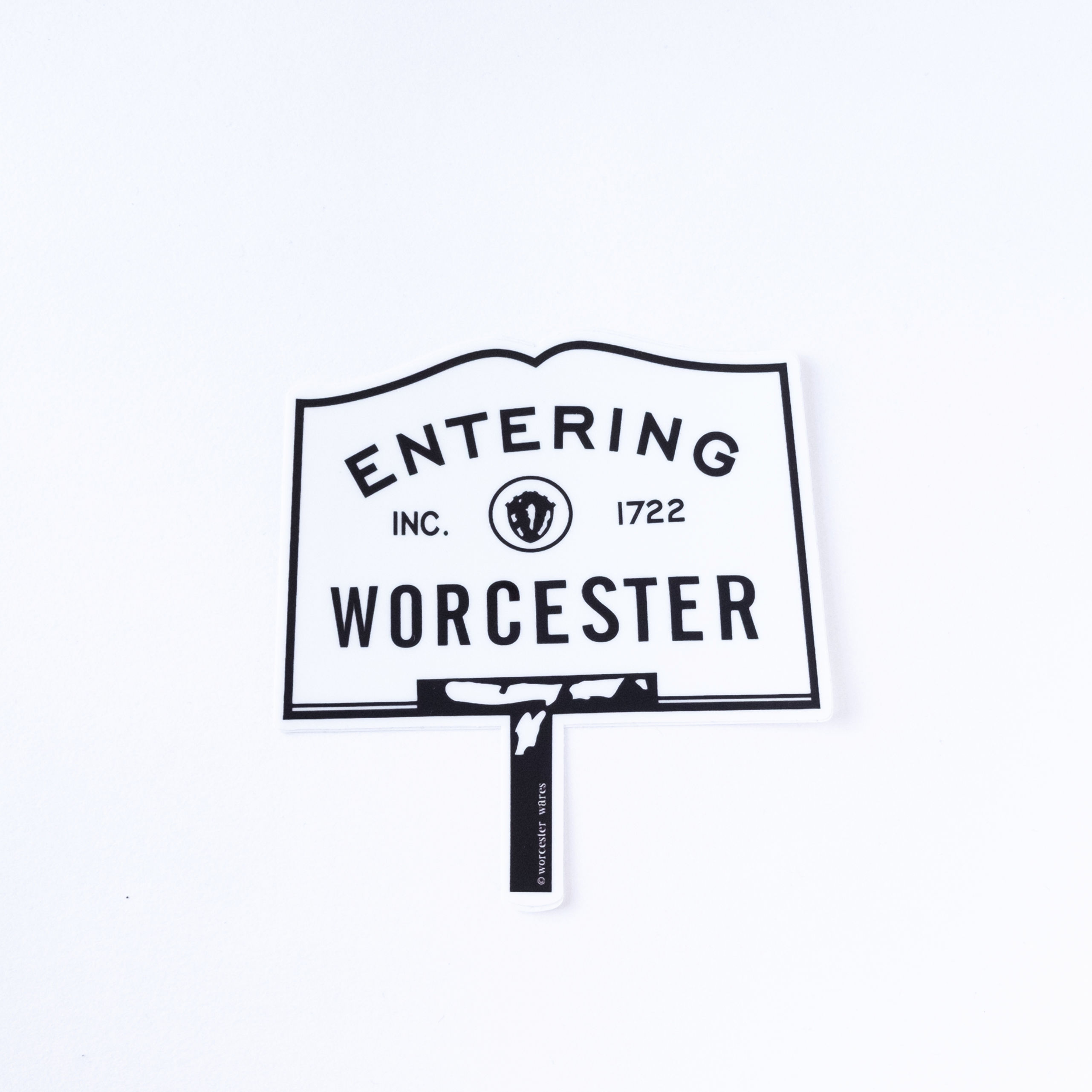 Entering Worcester Sticker