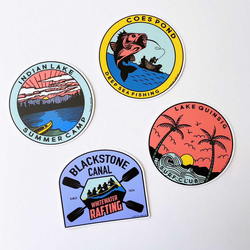 Thumbnail: Blackstone Canal: Whitewater Rafting Sticker