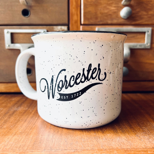 White Ceramic Speckled Mug | Worcester Wares