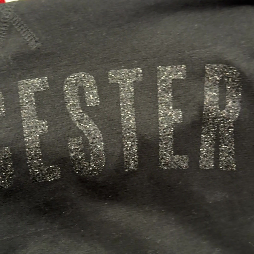Black Glitter on Black - Worcester Rocker Crewneck