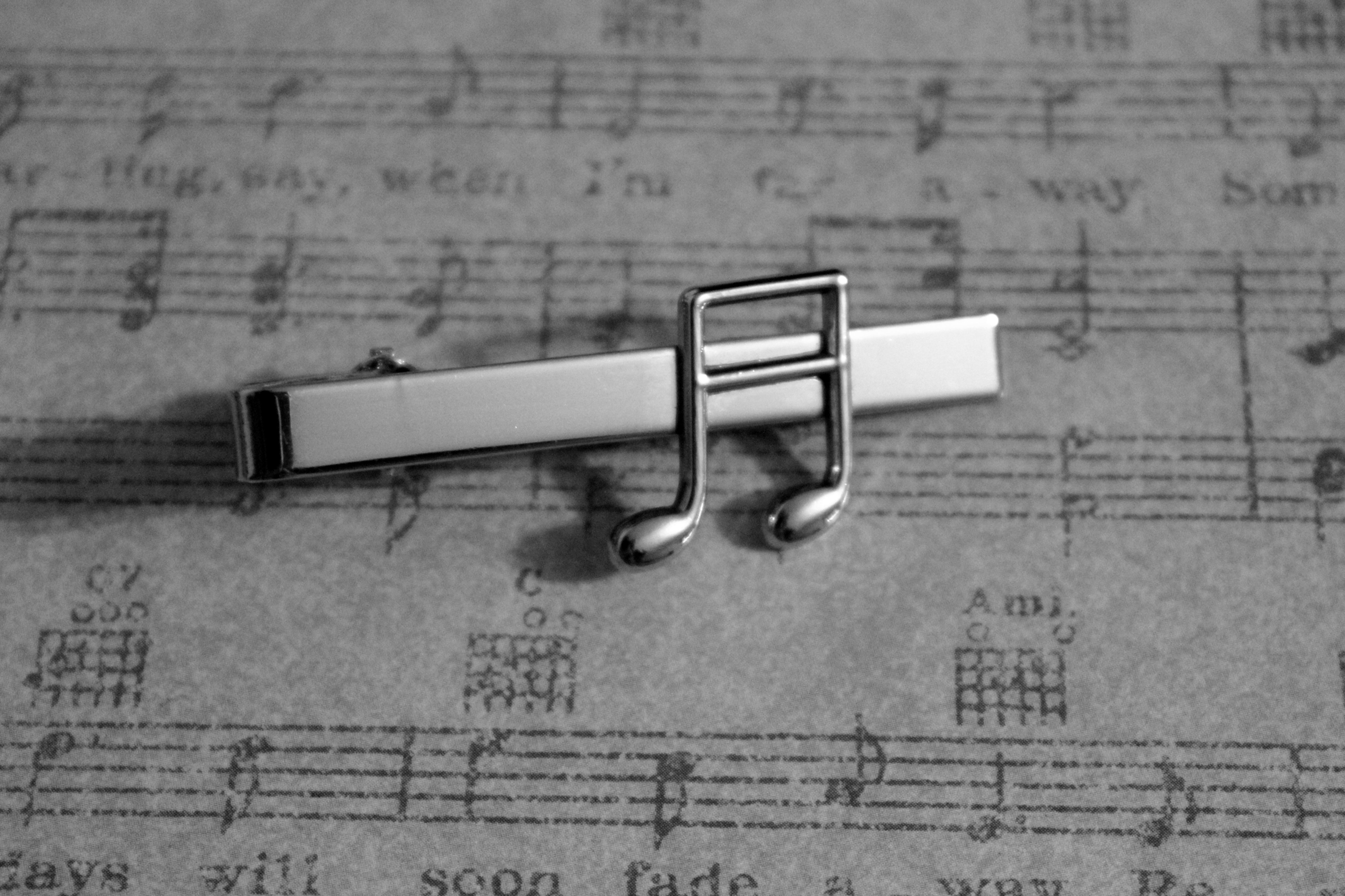 Music Note Tie Clip