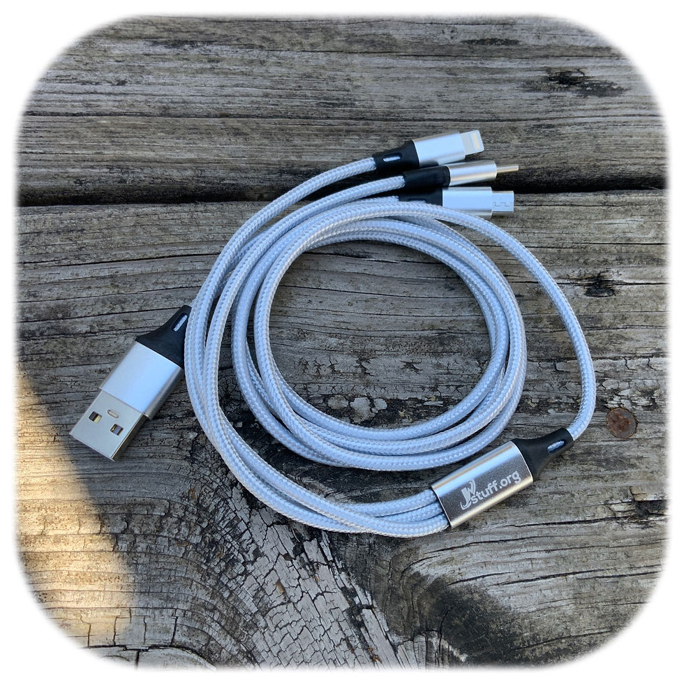 Thumbnail: 10 pack of 1 Meter, 3 Connection Charger Cables