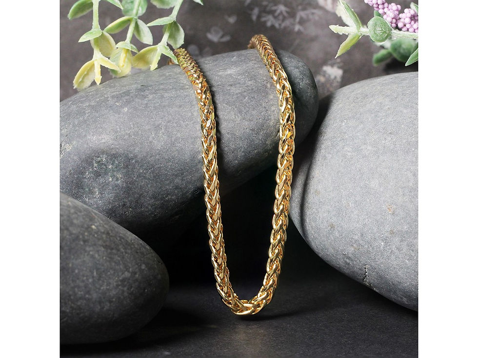 Thumbnail: 22 in., 4.10 mm 14k Yellow Gold Diamond Cut Franco