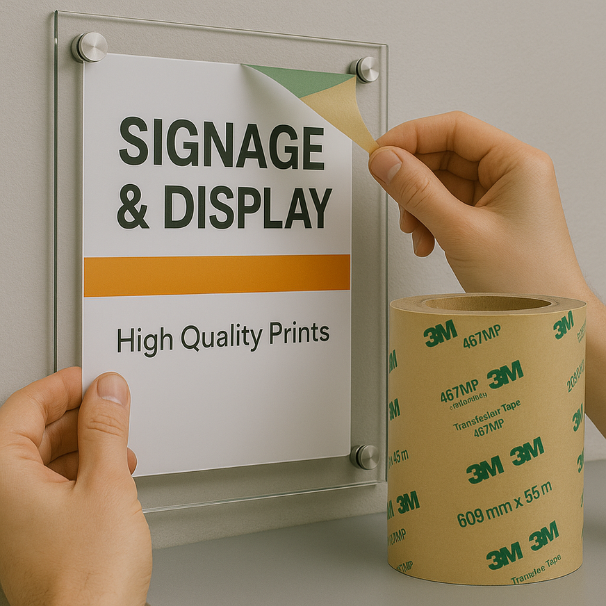 3M Adhesive Thin Bonding Transfer Tape | 467MP application