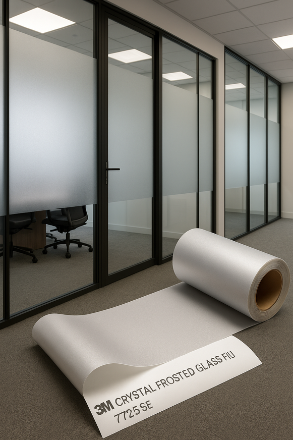 3M Crystal Frosted Glass Film 1