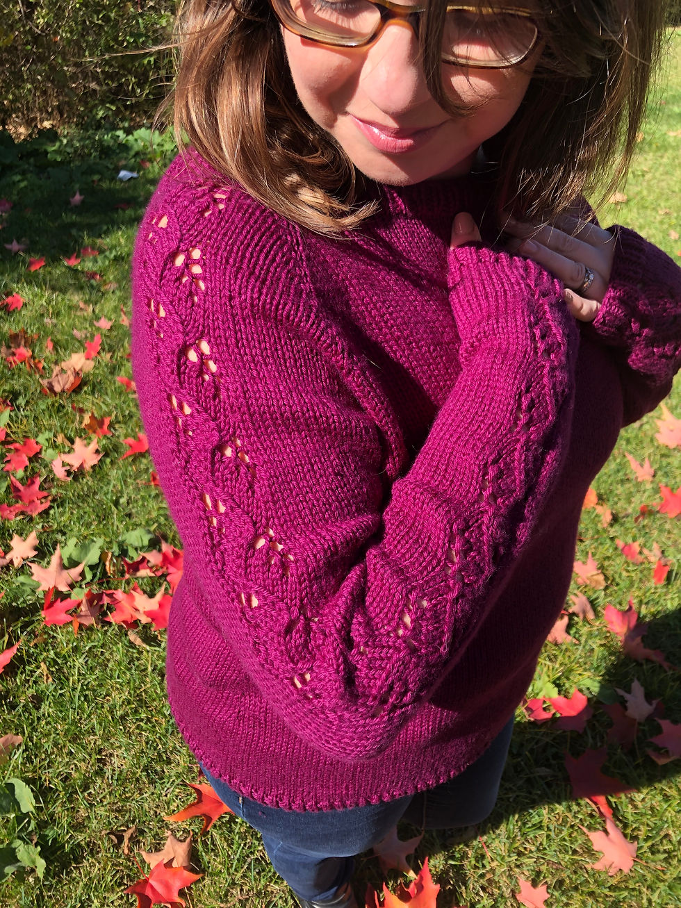 Thumbnail: Wine Country Pullover [Knitting Pattern)