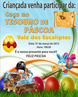CONVITE PARA PÁSCOA 2013