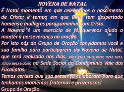CONVITE PARA NOVENA DE NATAL 2011