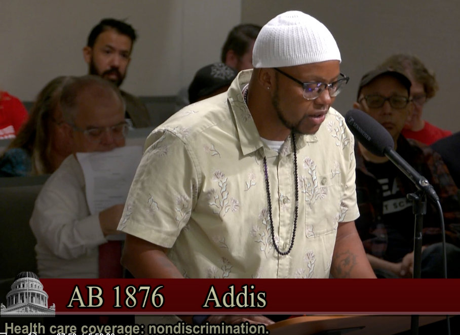 GHC Executive Director providing testimony during a California Senate Hearing