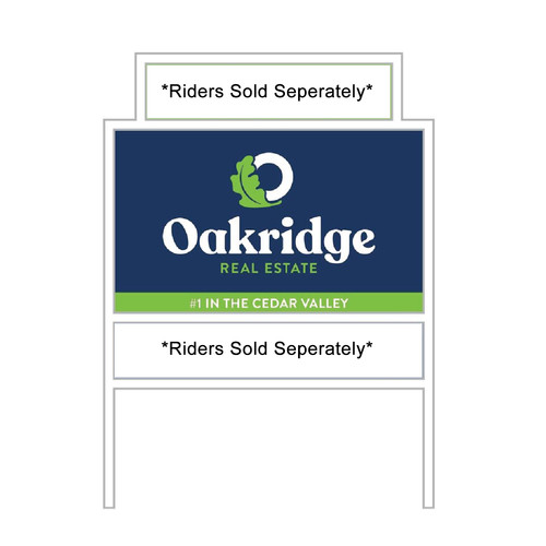 Oak Ridge Security Sign Oakridge Yard Sign Frame and Center Panel | Shop ITS Signs
