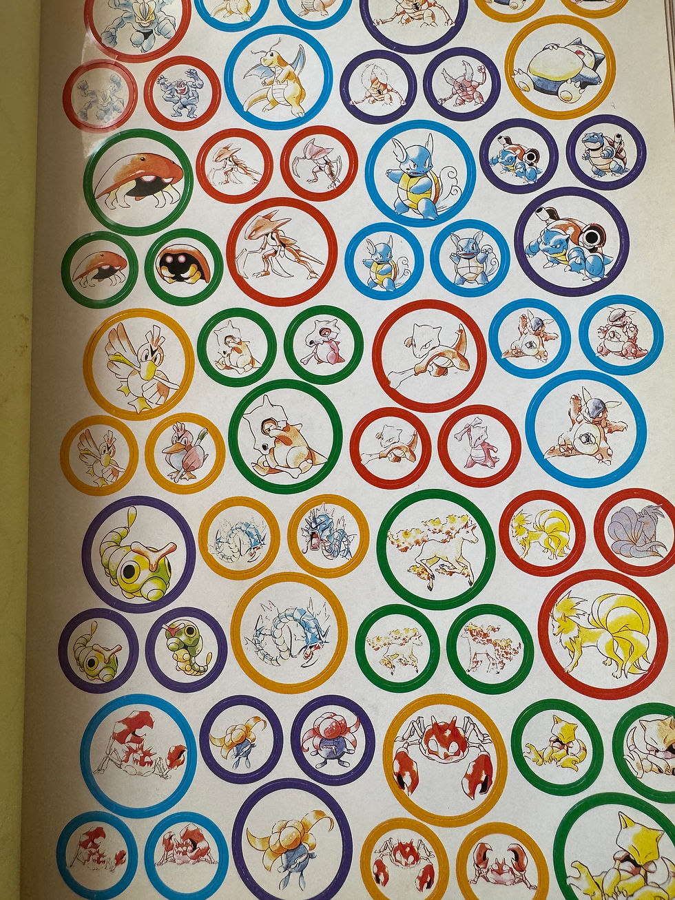 Miniatura: Guía Pokémon Rojo, Verde y Azul con 453 Pegatinas 1997 2