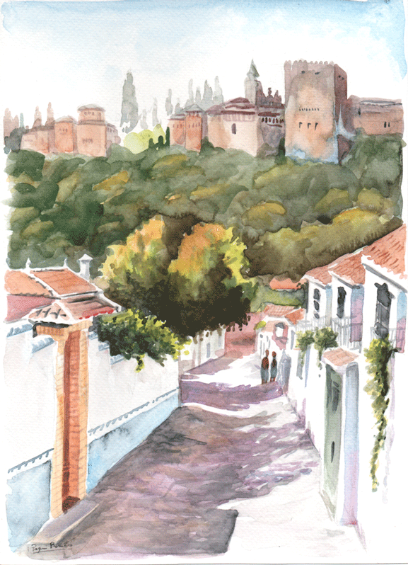 Alhambra al fondo