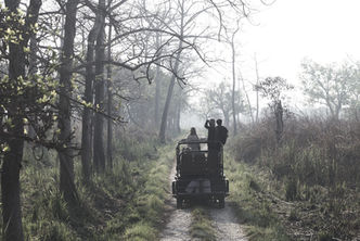 Jeep safari in the national park