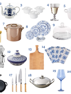 Blue Themed Wedding Registry Gift Guide