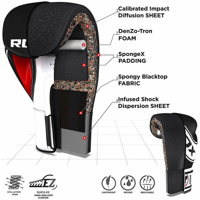Miniature : Gants de boxe Enfant RDX Rose 6oz (5-8 ans)