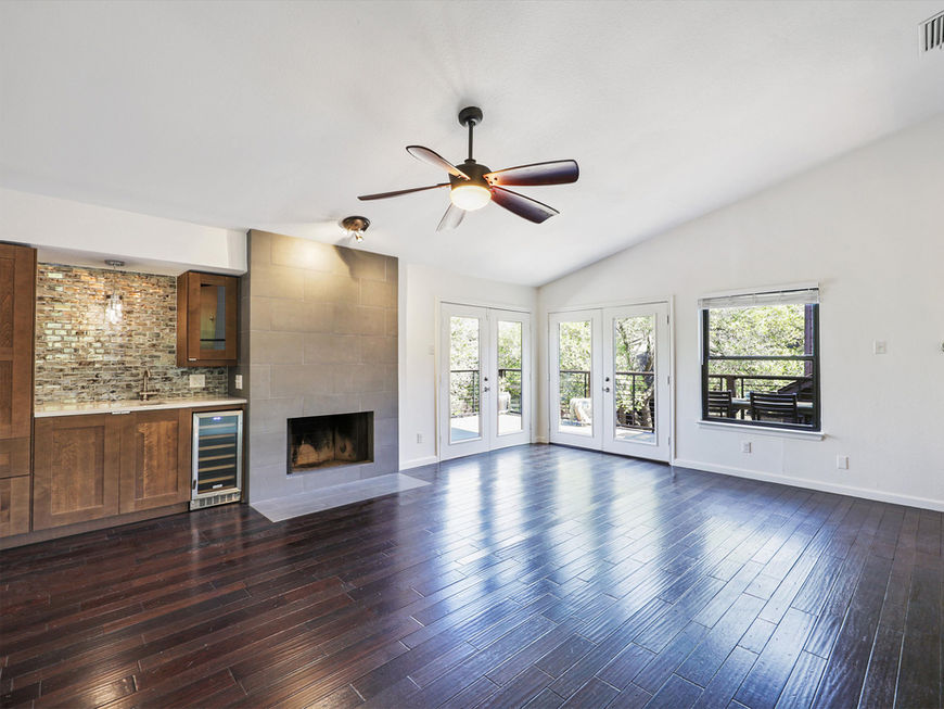 Upgraded dual French doors to the 2nd level balcony.