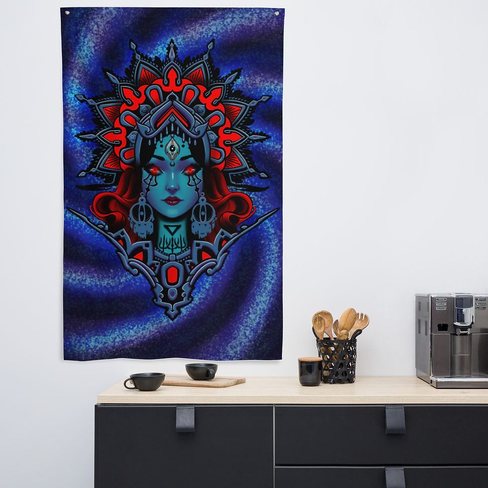Thumbnail: Blue Goddess - Kali - Flag