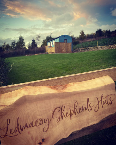 Welcome Sign Ledmacoy Shepherds Huts