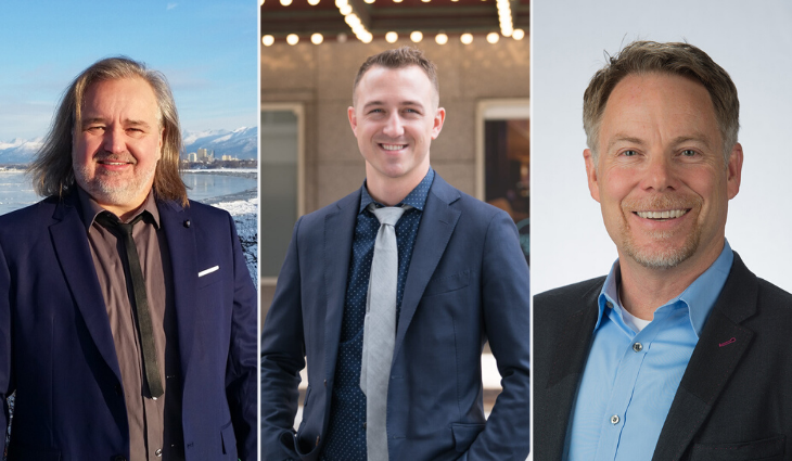 Left to right: Tamas Deak, ASLA, Bradley McCauley, ASLA, Adrian Smith, FASLA