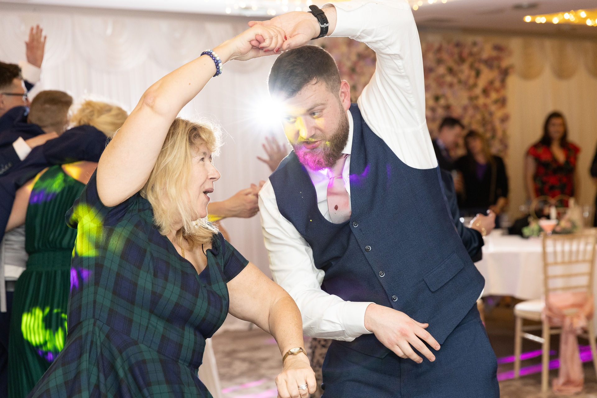 wedding reception at Highfield park Hampshire 