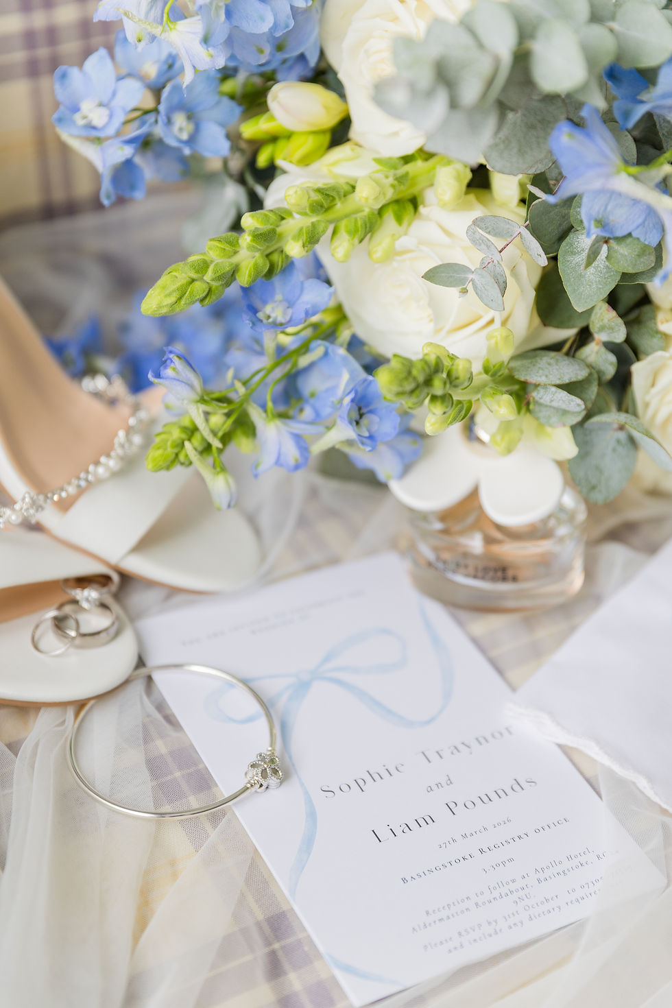 Bridal details Hampshire Wedding