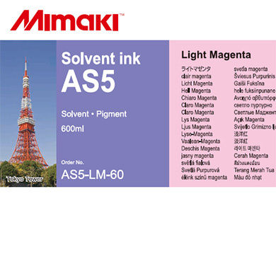 Mimaki AS5 - Solvent Light Magenta Ink (600ml)