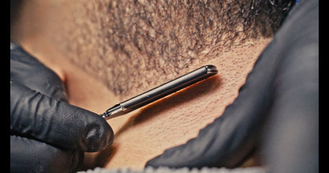 Men’s haircut Mississauga – burst fade + beard blend by FahadFadez