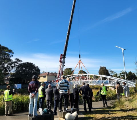 Arched Truss Pedestrian Bridge