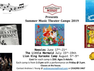 2019 Summer Music Theater Camps