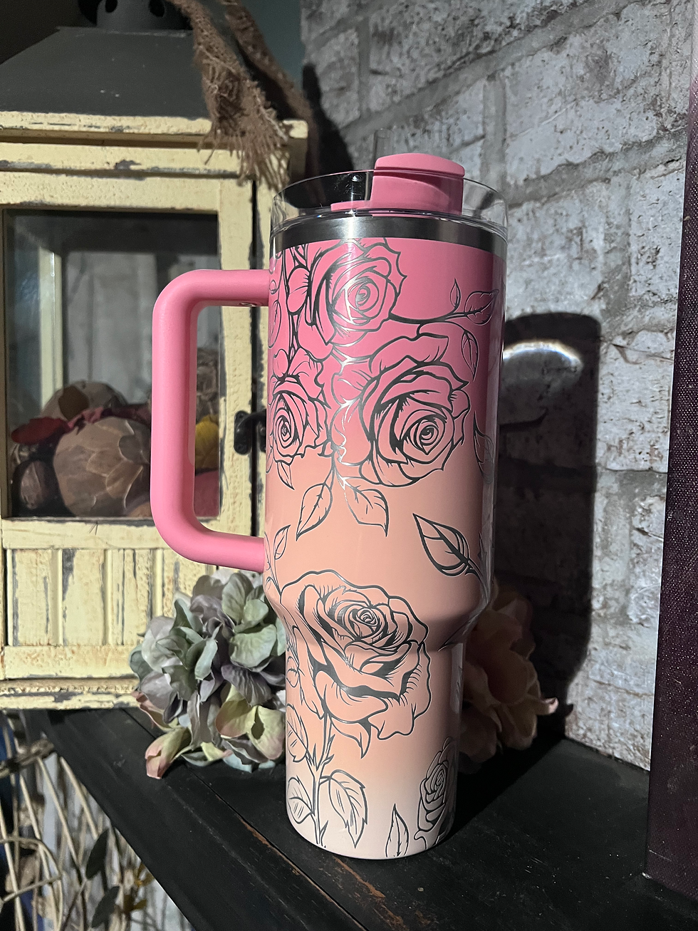 Thumbnail: 40oz Stanley Mesa Sunset with roses 