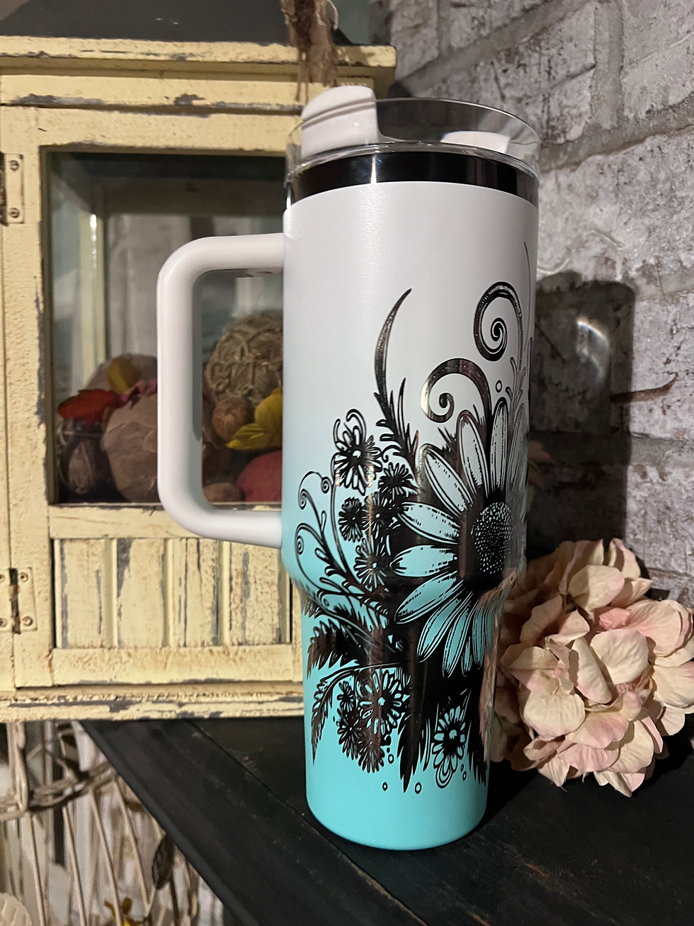 Thumbnail: 40oz Dragonfly Engraved tumbler 