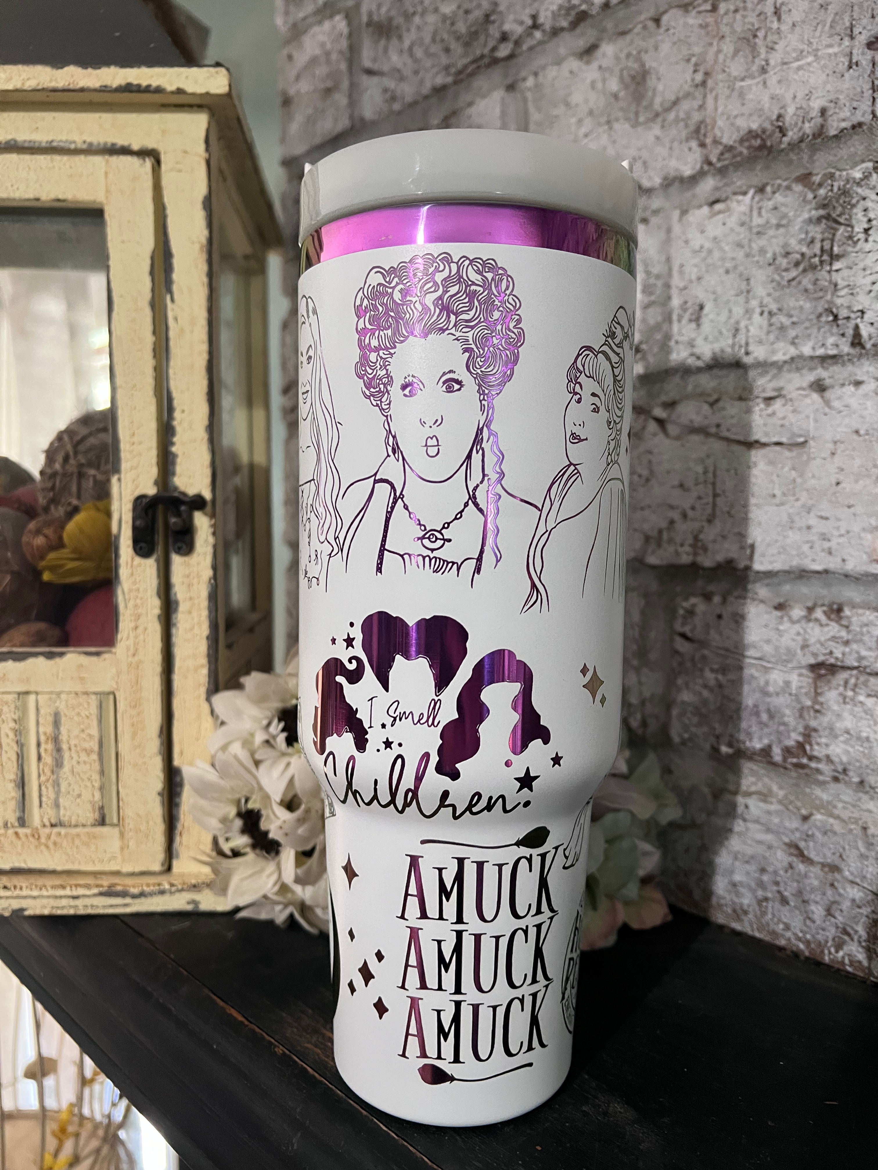 40oz Hocus Pocus Inspired engraved tumbler 