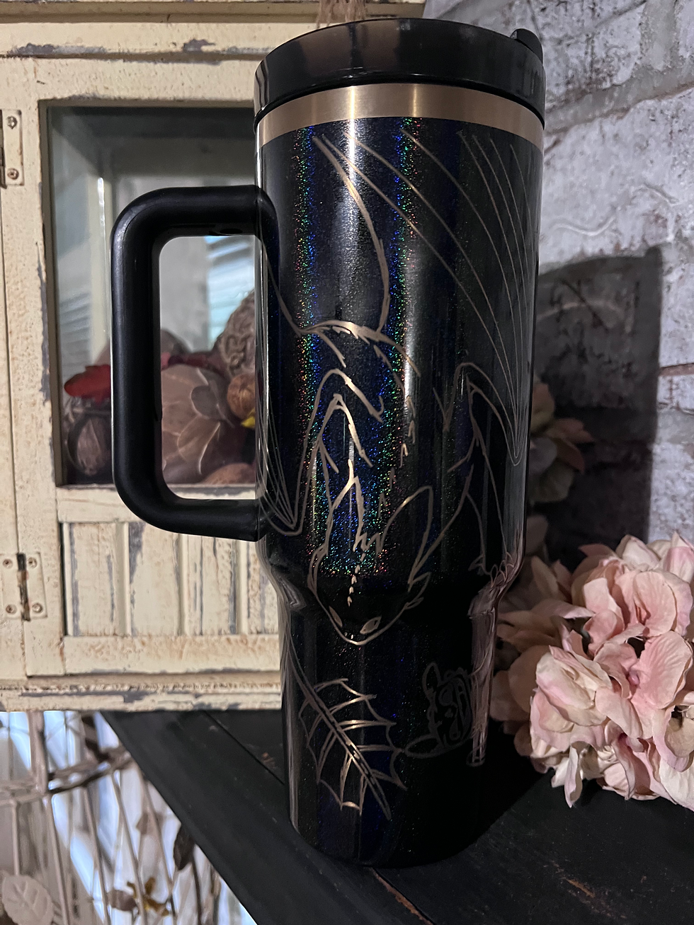 Thumbnail: 40oz Night Fury Toothless Engraved tumbler