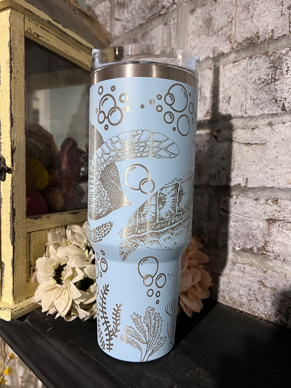 Thumbnail: 40oz Sea Turtle Tumbler