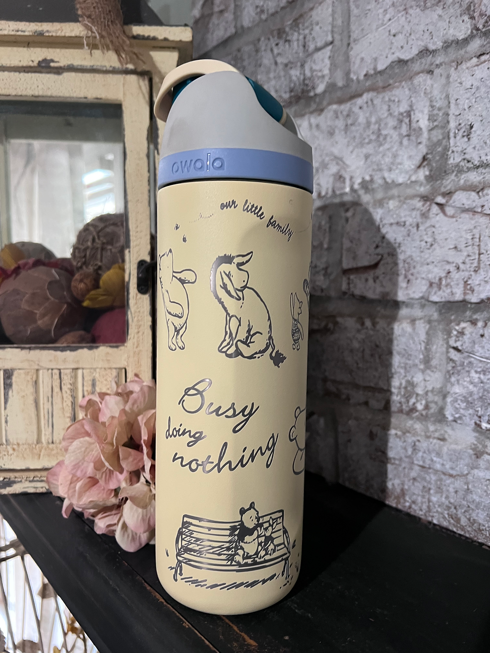 Thumbnail: 24oz Pooh bear Owala water bottle 
