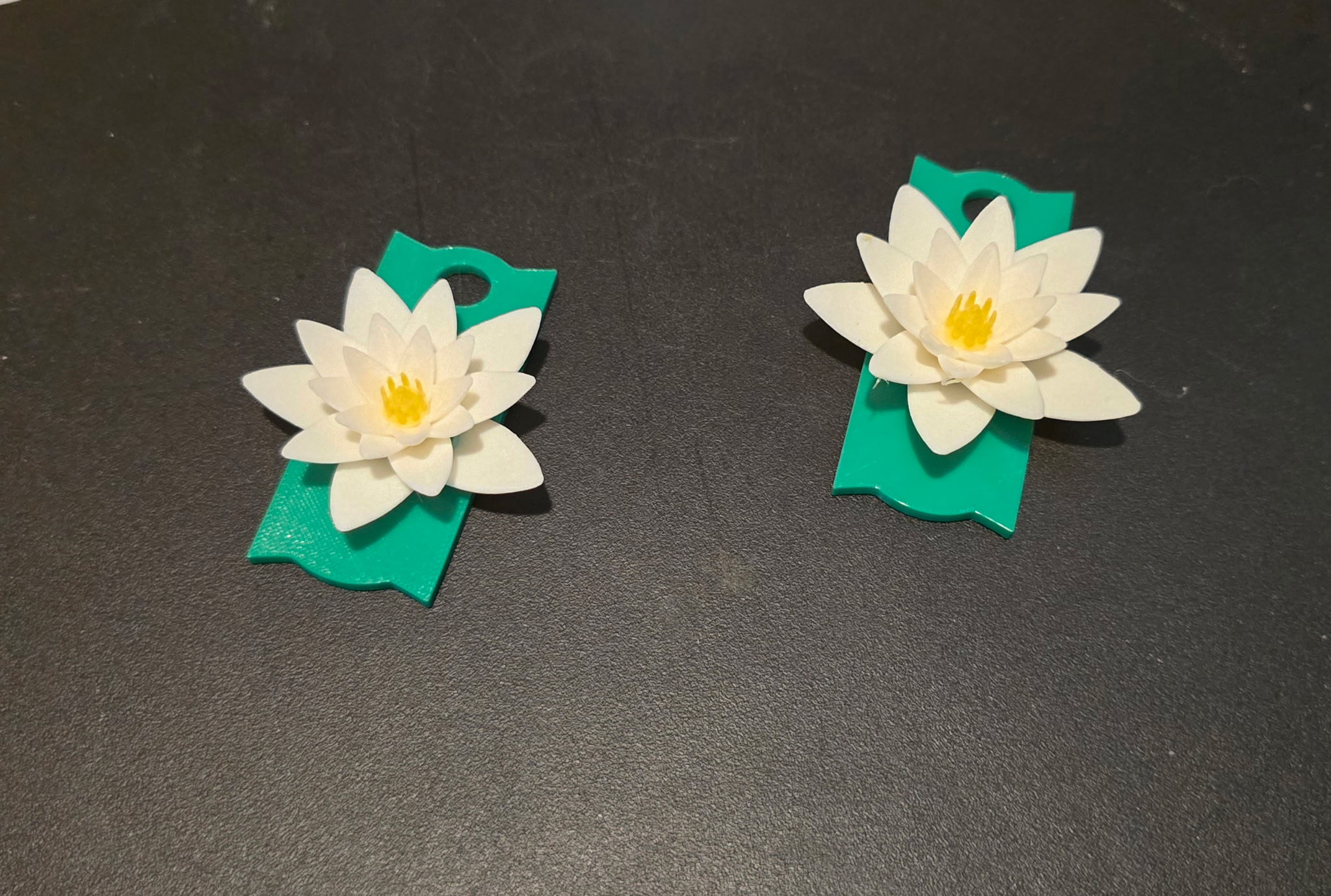 40oz  3D printed Water lily topper 