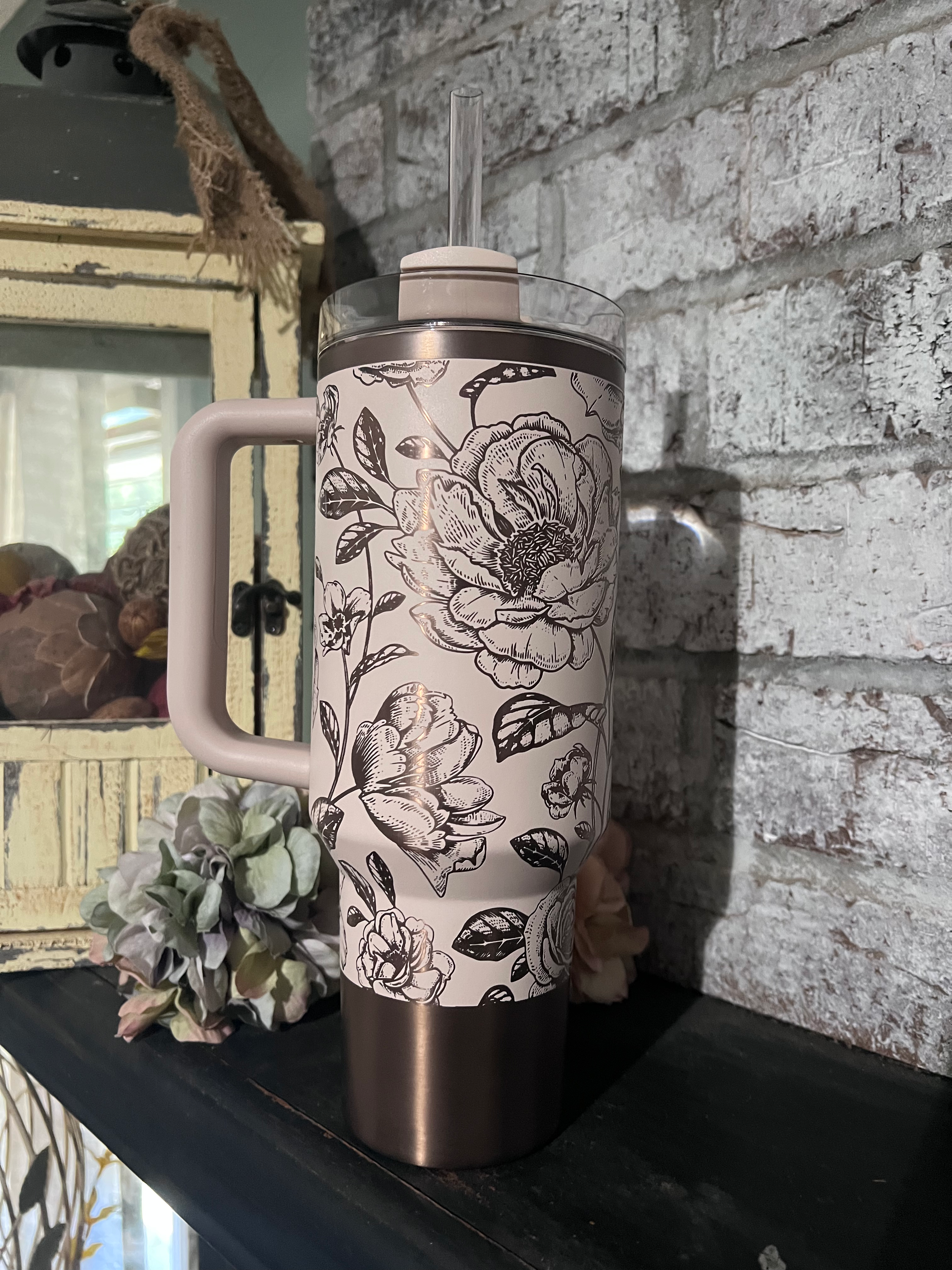 40oz Stanley magnolias