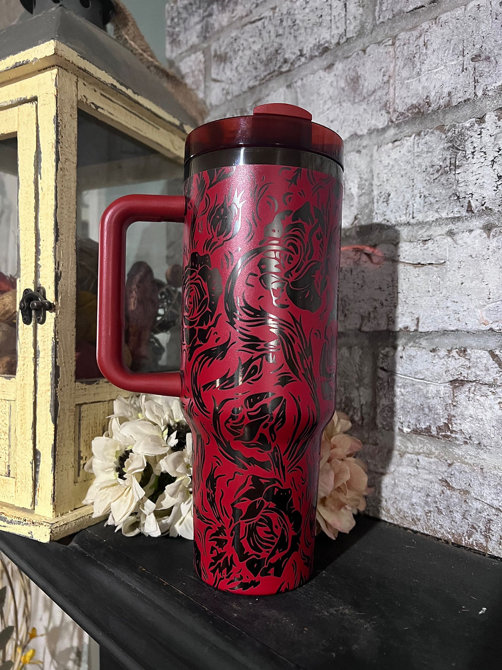 Thumbnail: 40oz Skull and Roses 