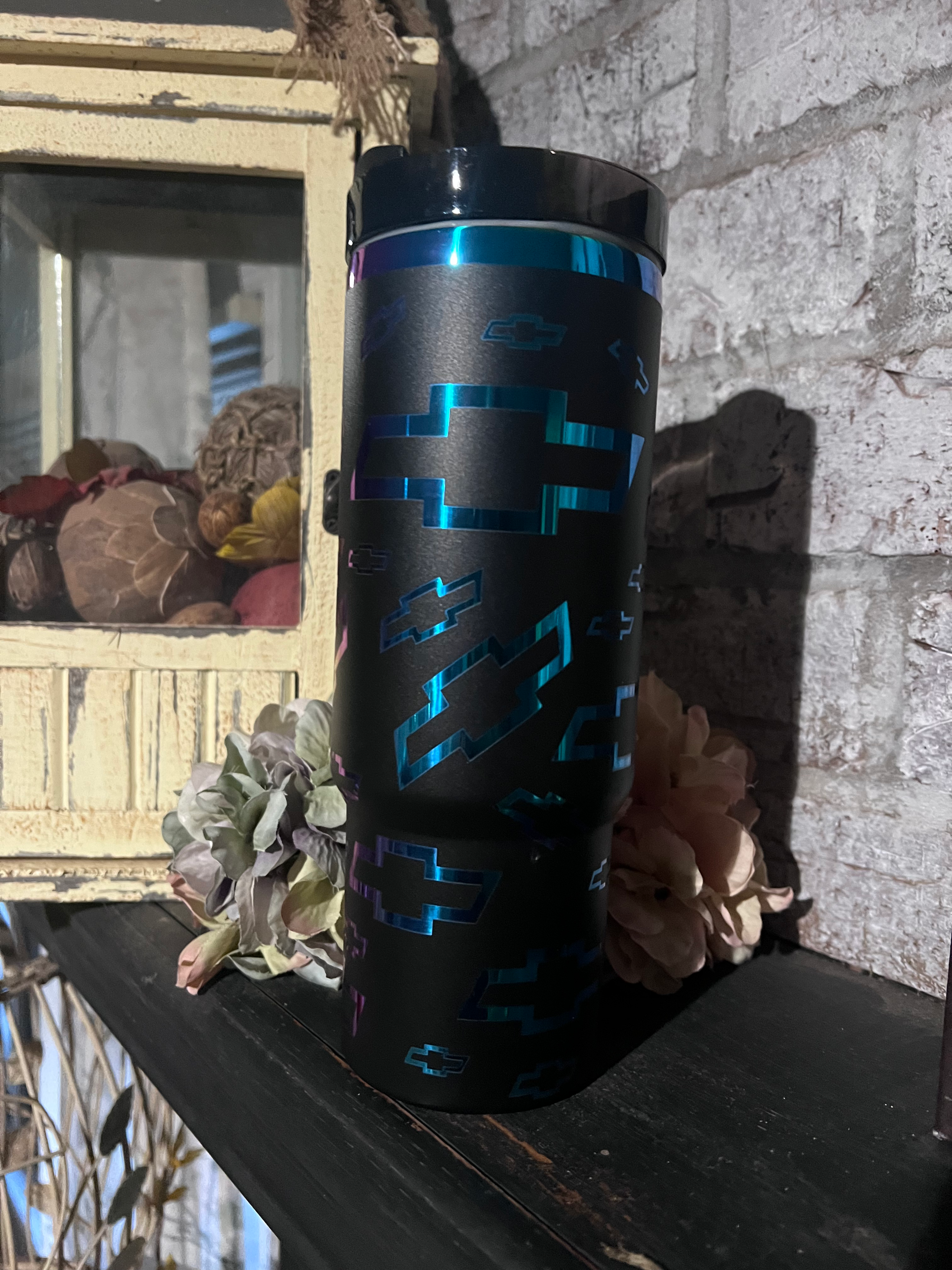 30oz Bow tie engraved Tumbler