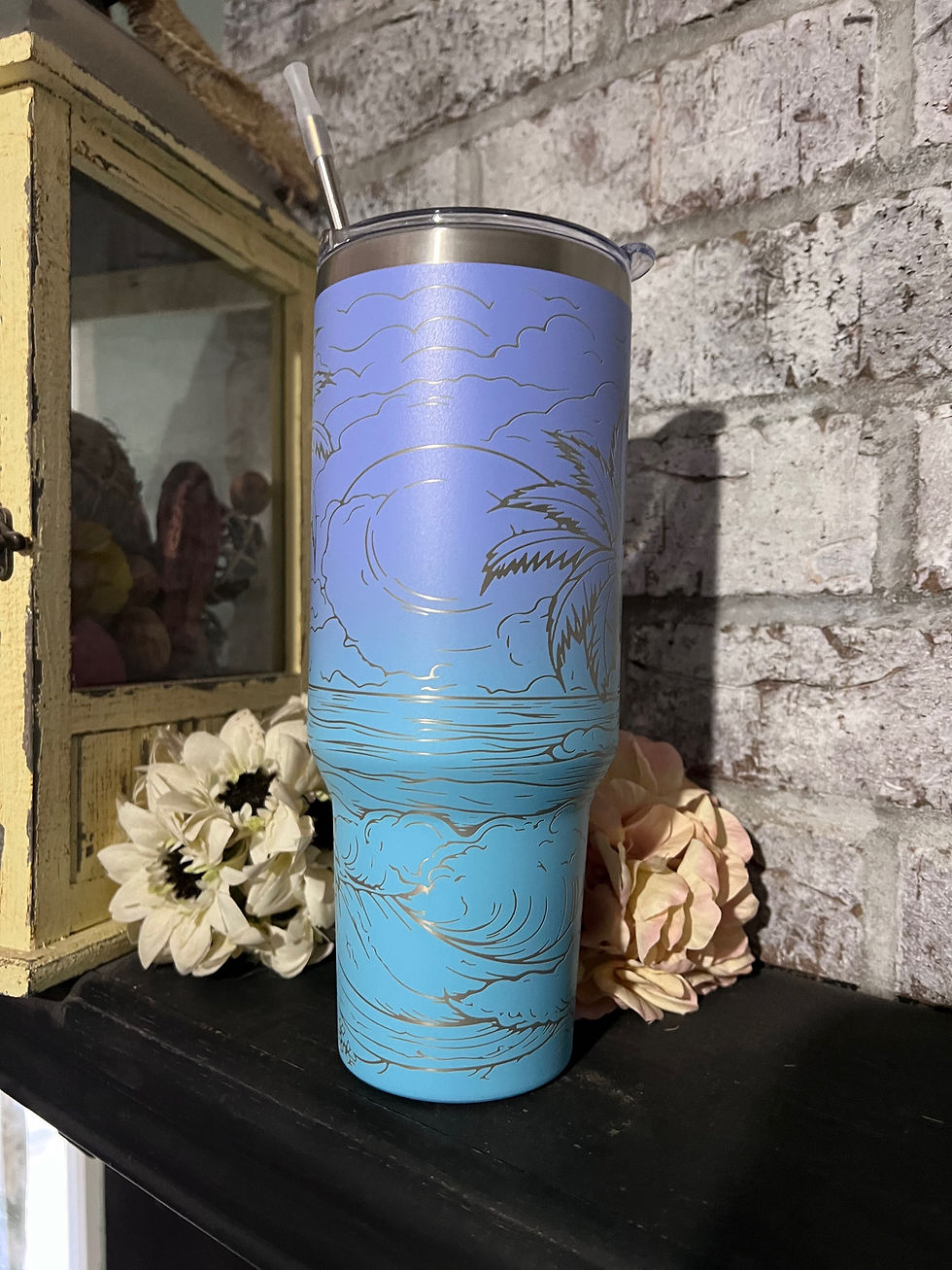 Thumbnail: 40oz Beach Engraved Tumbler