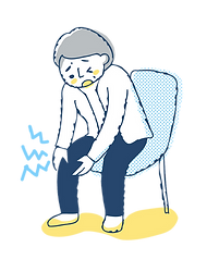 膝が痛くて歩けない