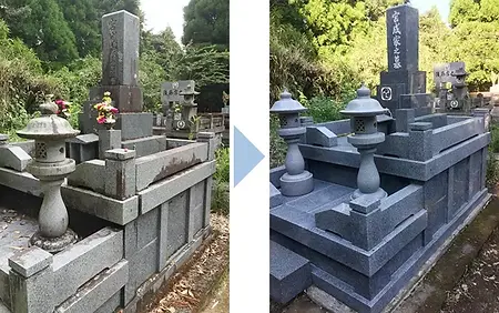 お墓の修理・クリーニング