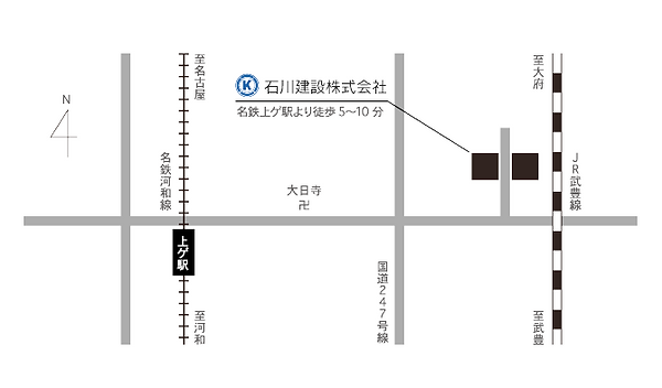 石川建設株式会社 地図