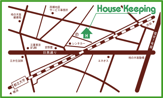 ハウスキーピングの地図