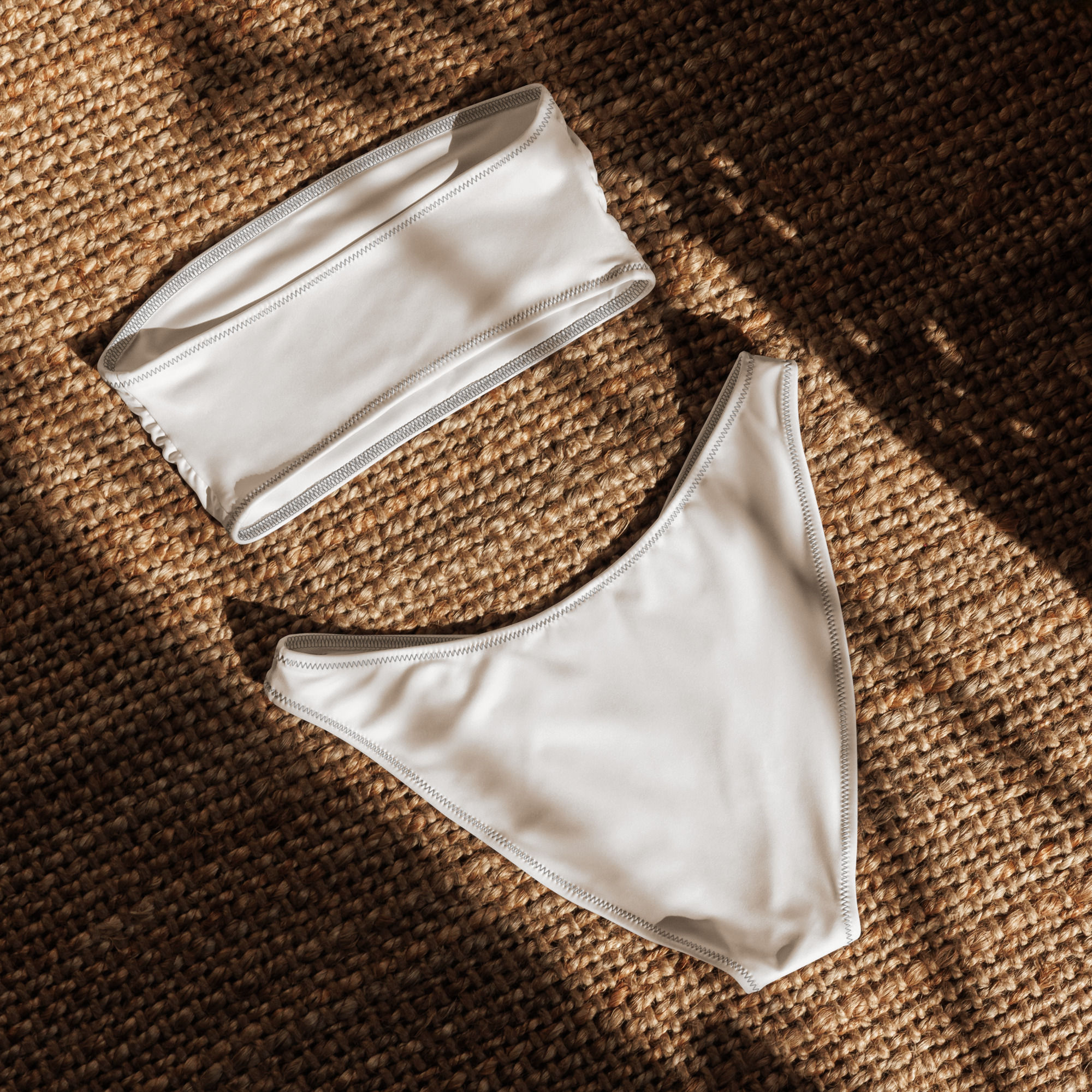 Recycled bandeau bikini