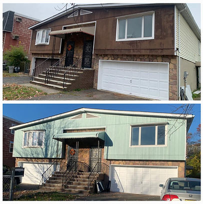 Before and After Exterior Home Painted