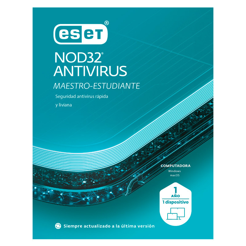 Licencia ESET NOD32 Antivirus 1PC 1Año Maestro Estudiante ***FISICA***