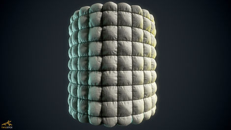 Cloth Material on a Cylinder